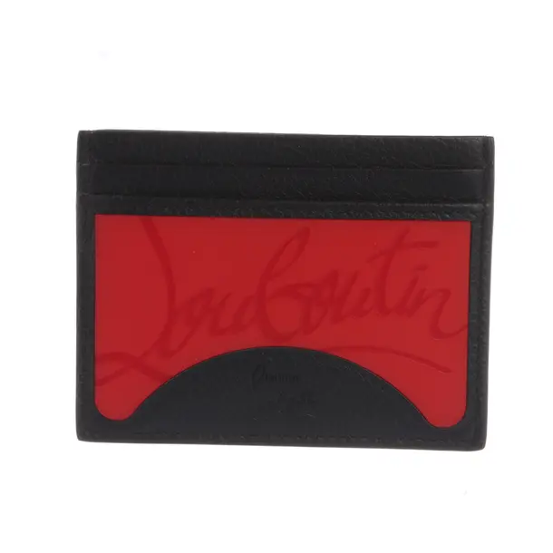 Card Holder, in Black, Leather, Christian Louboutin