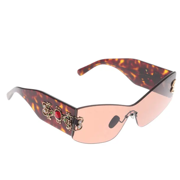 Sonnenbrille, in Dunkelbraun, Kunststoff, Dolce & Gabbana