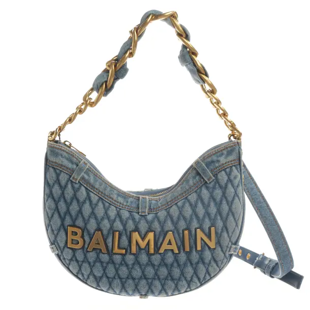 Borsa a cinture a tracolla, in Blu, Cotone, Balmain