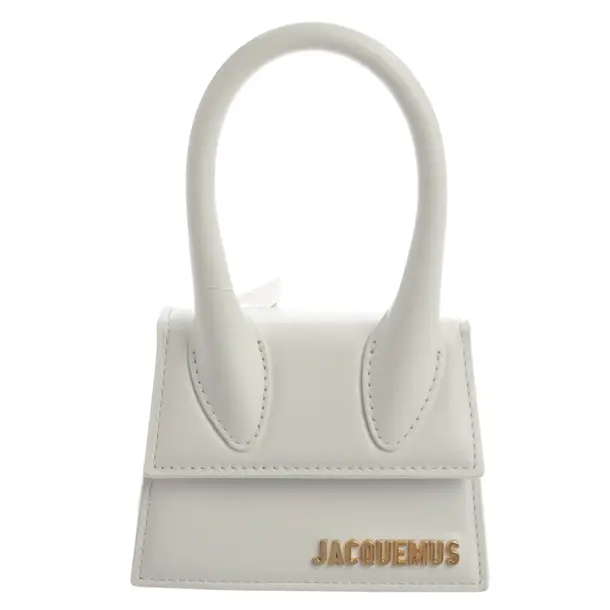 Abendtasche, in Weiß, Leder, Jacquemus