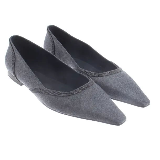 Ballerinas, in Grau, Brunello Cucinelli