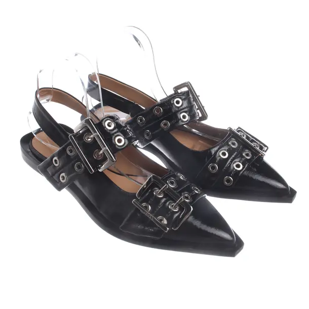 Slingbacks, in Schwarz, Ganni