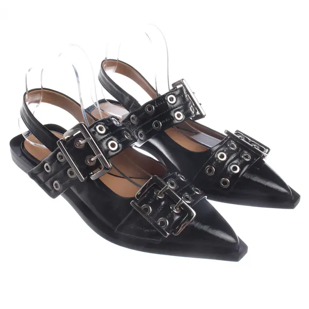 Slingbacks, in Schwarz, Ganni