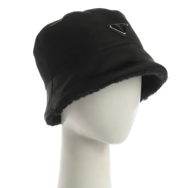 Cappello, in Nero, Poliammide, Prada