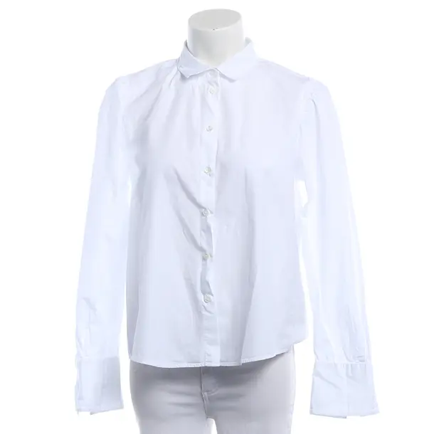 Blouse, in White, Cotton, Robert Friedman