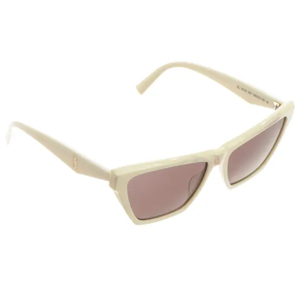 Sonnenbrille, in Beige, Kunststoff, Saint Laurent