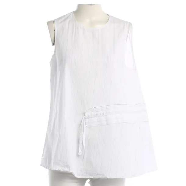 Top, in White, Cotton, Fabiana Filippi