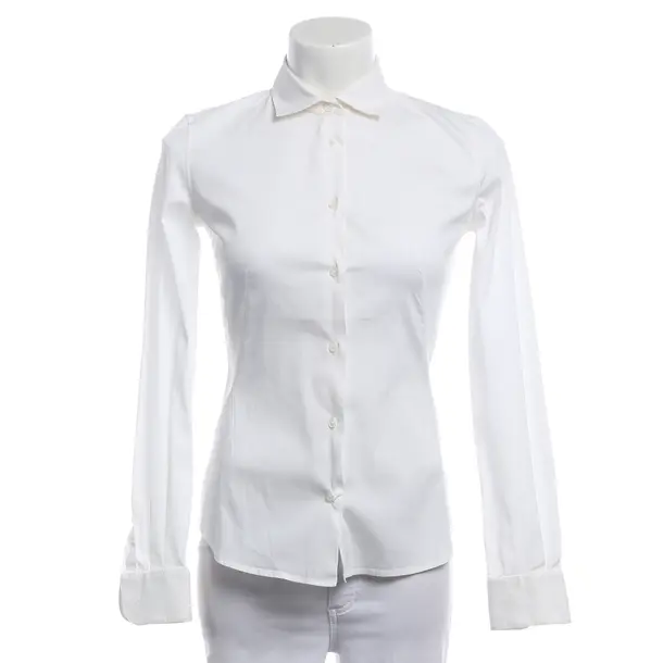 Blouse, in White, Cotton, Loro Piana