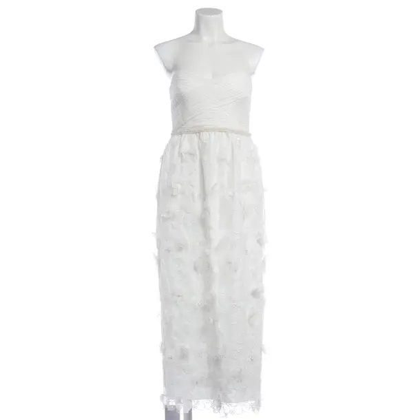 Cocktail Dress, in White, Viscose, self-portrait