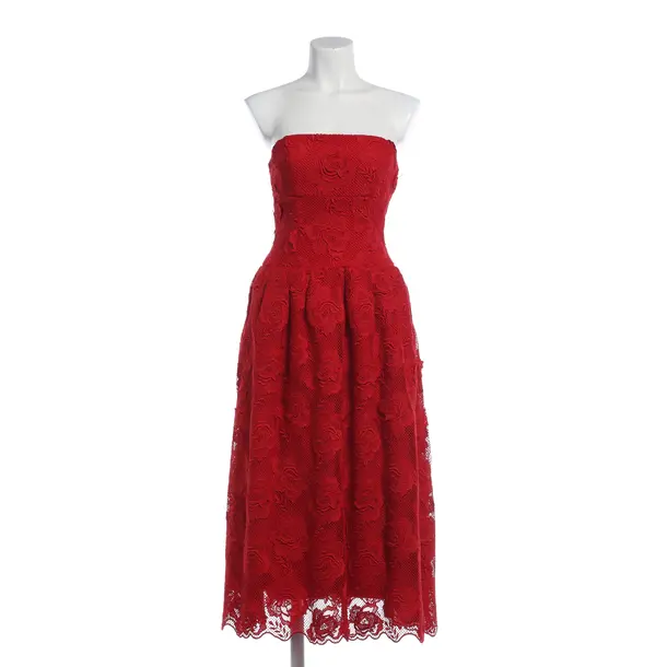 Cocktailkleid, in Rot, Polyester, self-portrait