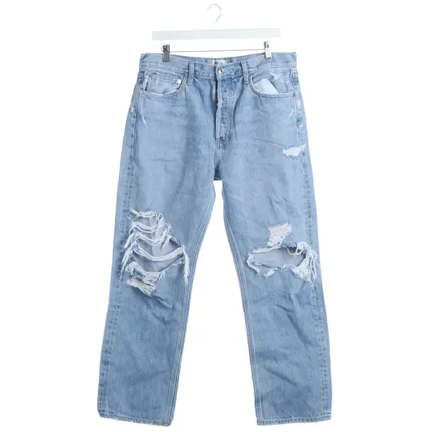 Boyfriend Jeans, in Blue, Cotton, Agolde
