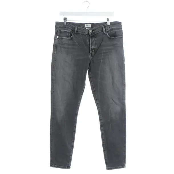 Straight Fit Jeans, in Dark Gray, Cotton, Agolde