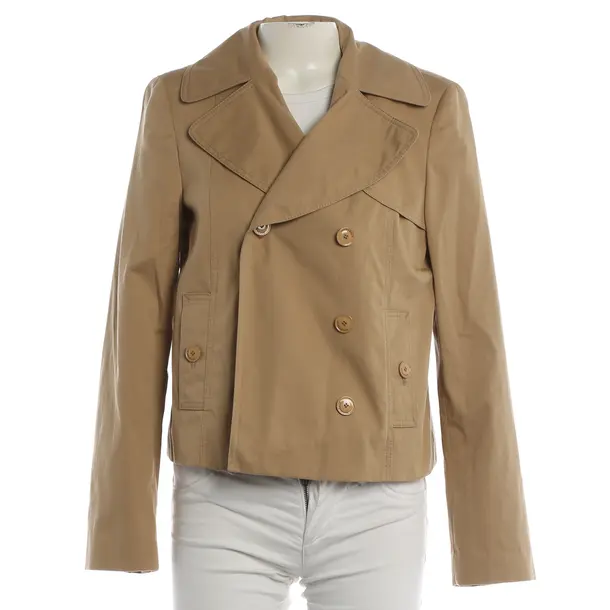 Mid-Season Jacket, in Light Brown, Cotton, Strenesse