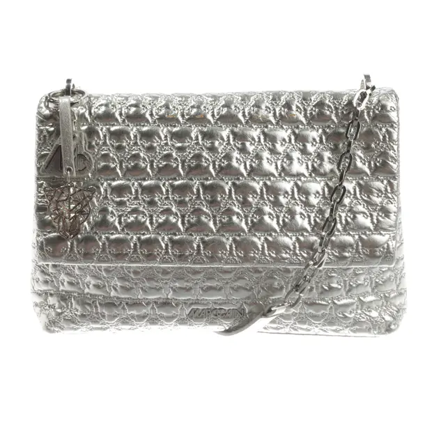 Cross Body Bag, in Silver, Leather, Marc Cain