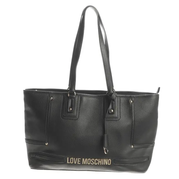 Borsa a cinture a tracolla, in Nero, Pelle, Amore Moschino