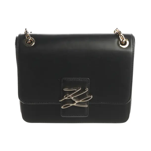Borsa a cinture a tracolla, in Nero, Pelle, Karl Lagerfeld