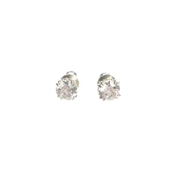 Earrings, in Silver, Metal (metallic, metallized), Swarovski