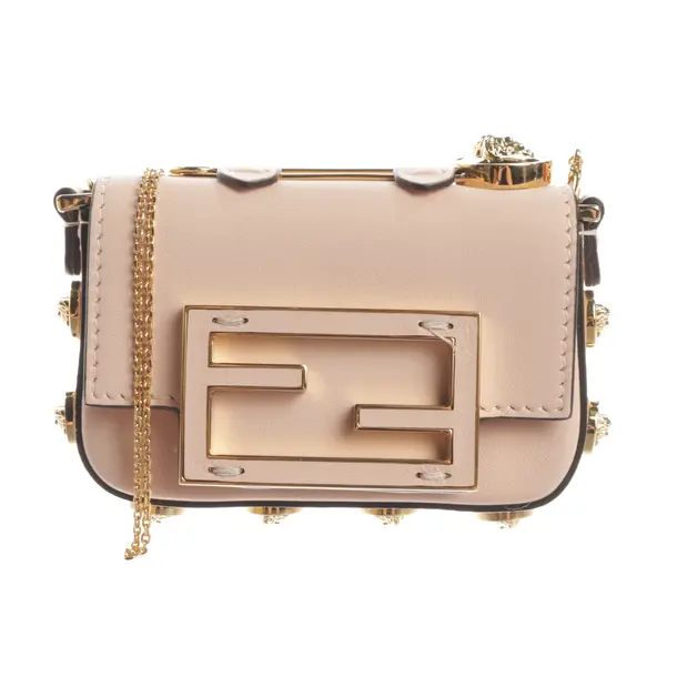 Abendtasche, in Hellrosa, Leder, Fendi