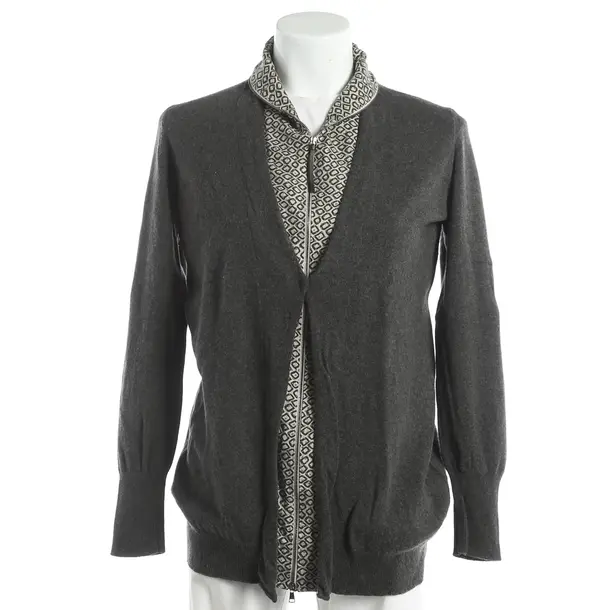 Cardigan, in Gray, Wool, Fabiana Filippi