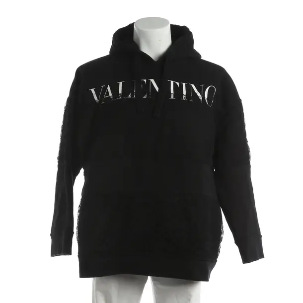Felpa con cappuccio, in Nero, Poliammide, Valentino