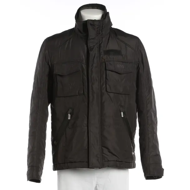 Overcoat, in Black, Polyester, Hugo Boss Green