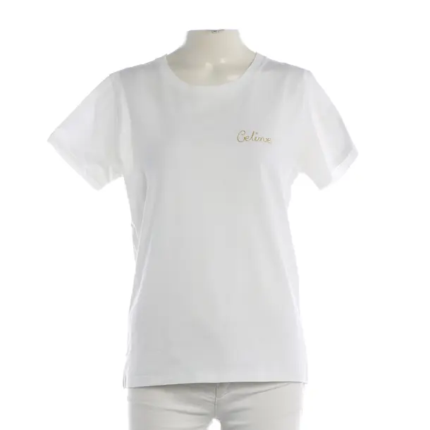Shirt, in White, Cotton, Céline