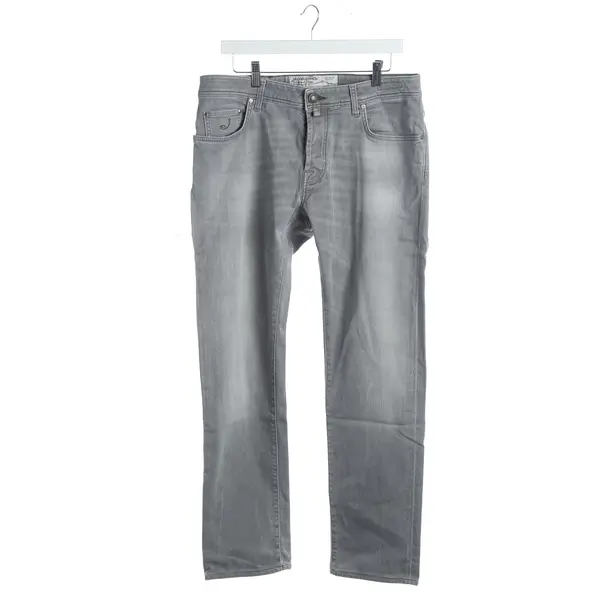 Straight Fit Jeans, in Gray, Cotton, Jacob Cohen