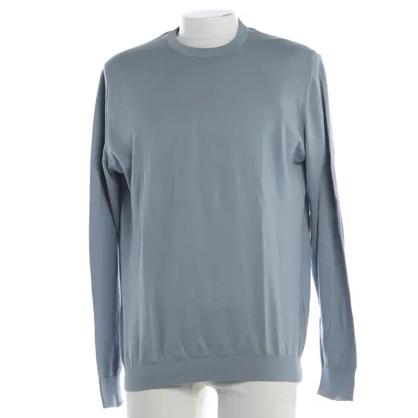 Jumper, in Light Blue, Cotton, Fedeli