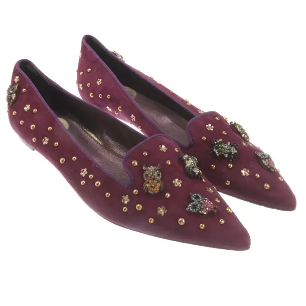Ballet Flats, in Purple, Ras