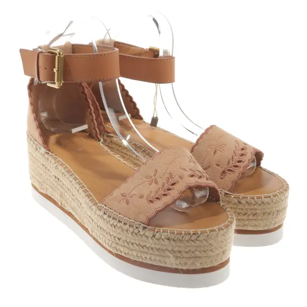 Platform Sandals, in Light Brown, See by Chloé