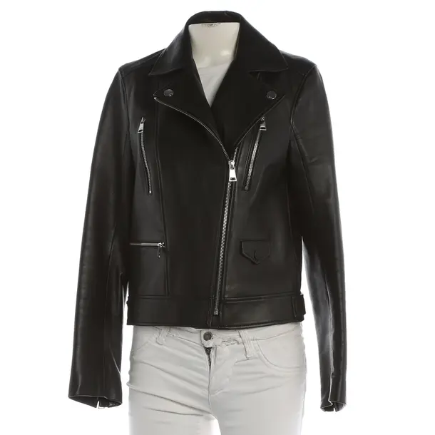LeatherJacket, in Black, Leather, Karl Lagerfeld