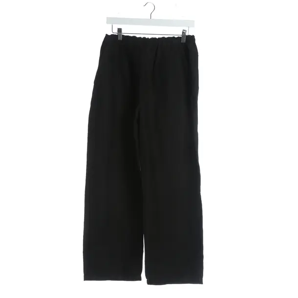 Pants, in Black, Leinen, Totême