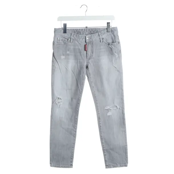 Straight Fit Jeans, in Light Gray, Cotton, Dsquared