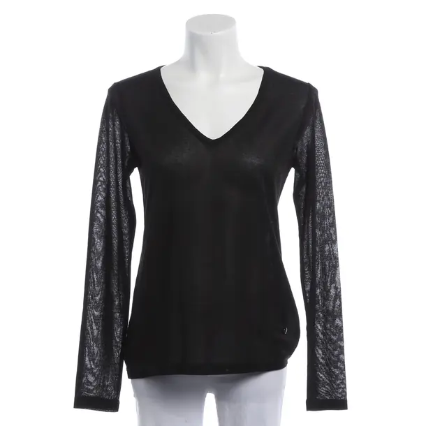 Long Sleeve Shirt, in Black, Viscose, Mos Mosh