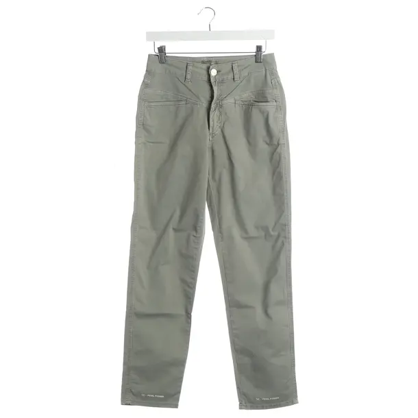 Straight Fit Jeans, in Light Green, Cotton, Closed