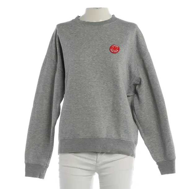 Felpa, in Grigio chiaro, Cotone, Chiuso