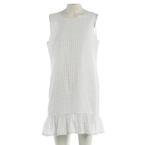 Dress, in White, Cotton, Steffen Schraut