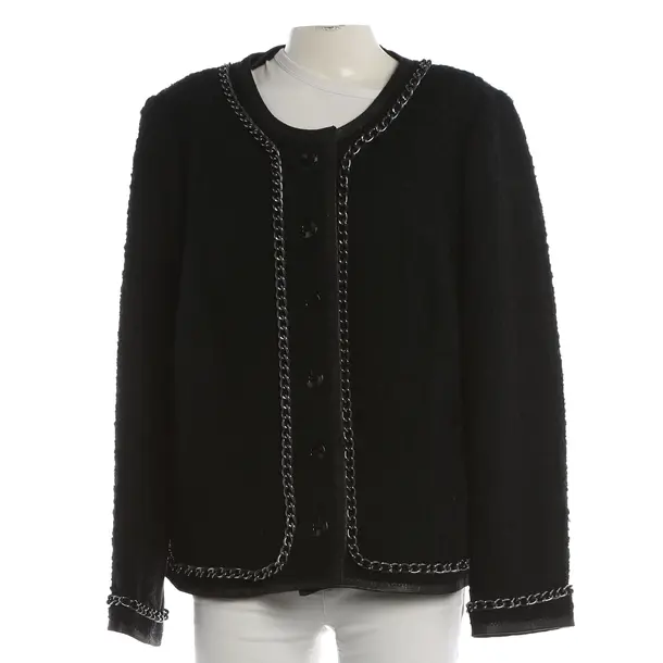 Mid-Season Jacket, in Black, Wool, Riani