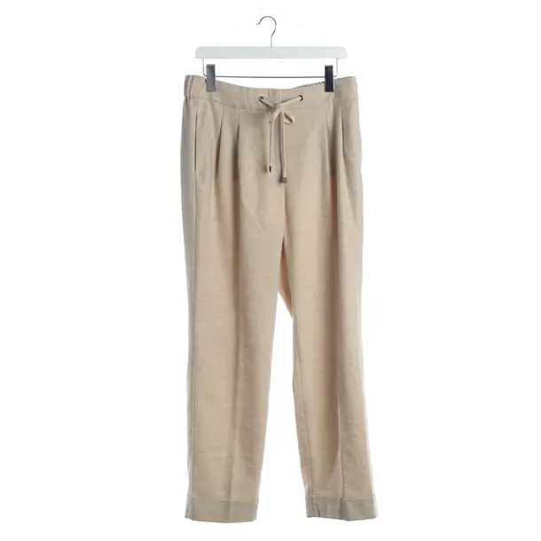 Pants, in Beige, Wool, Peserico