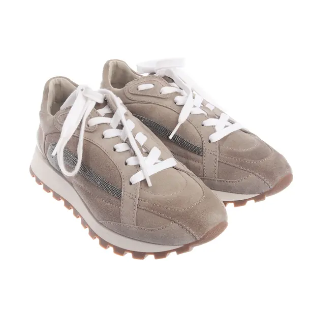 Sneaker, in Beige, Brunello Cucinelli