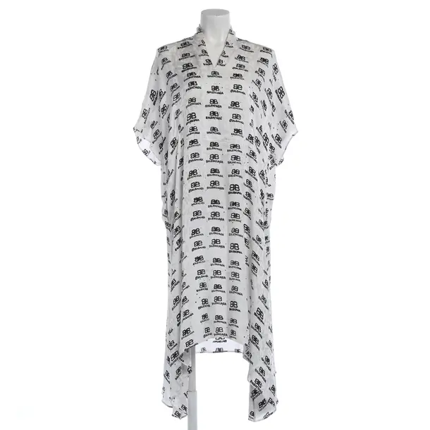 Dress, in White, Silk, Balenciaga