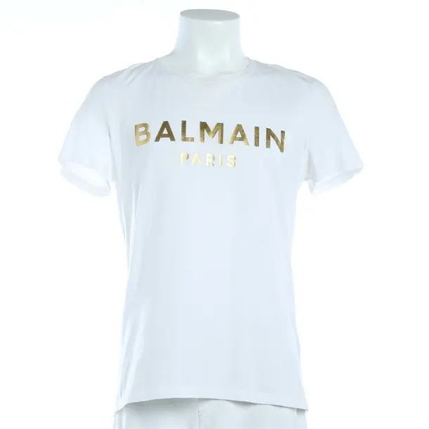 T-Shirt, in Beige, Baumwolle, Balmain