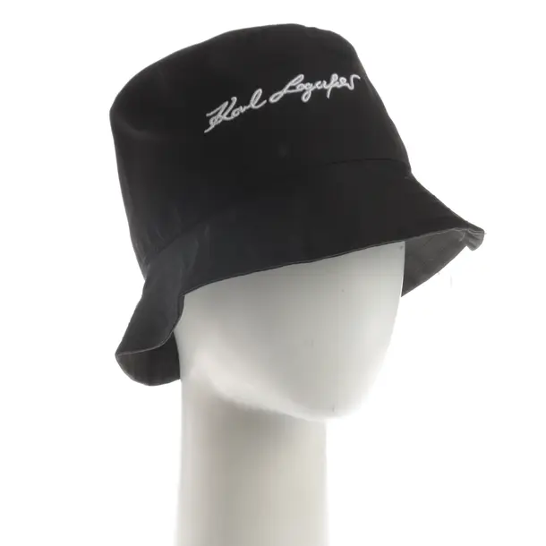 Cappello, in Nero, Poliestere, Karl Lagerfeld