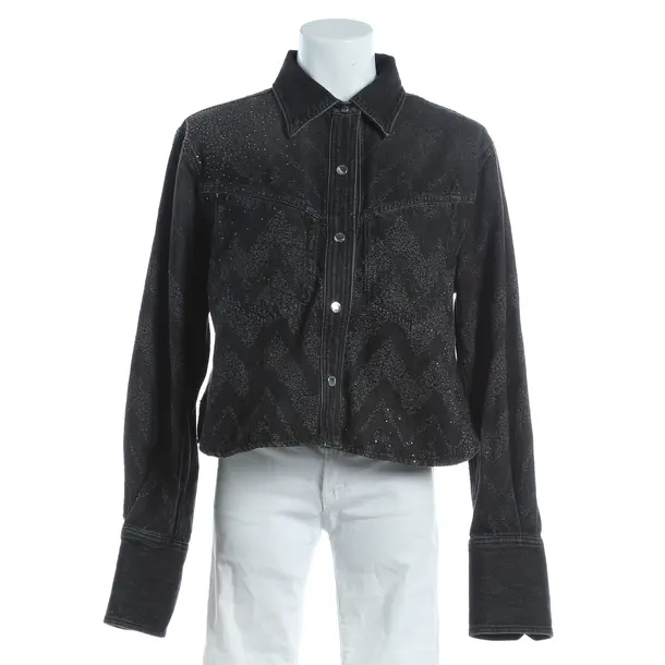 Denim Jacket, in Dark Gray, Cotton, Hugo Boss Orange