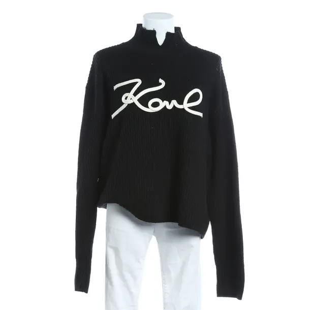 Jumper, in Black, Wolle, Karl Lagerfeld