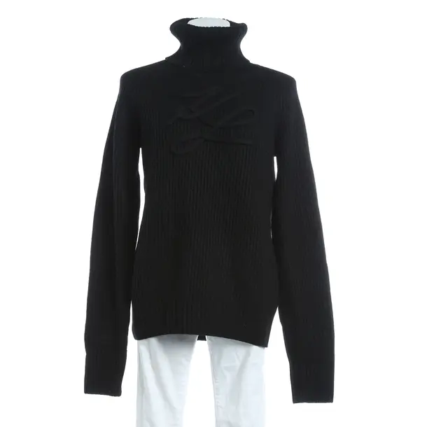 Pullover, in Schwarz, Wolle, Karl Lagerfeld