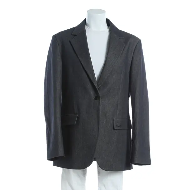 Blazer, in Grigio scuro, Cotone, Karl Lagerfeld