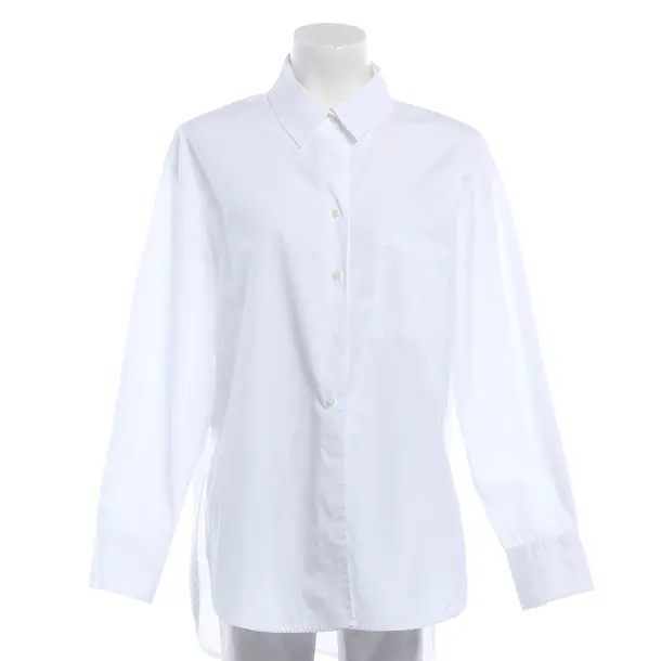 Blouse, in White, Cotton, 0039 Italy