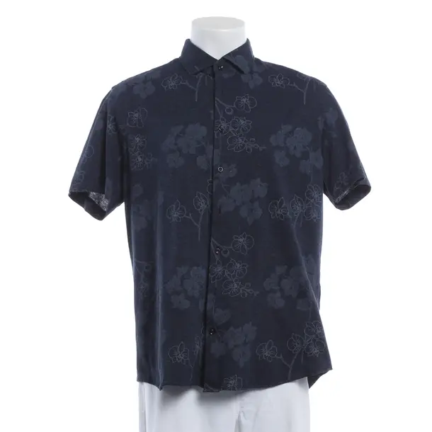Shirt, in Navy, Cotton, Baldessarini
