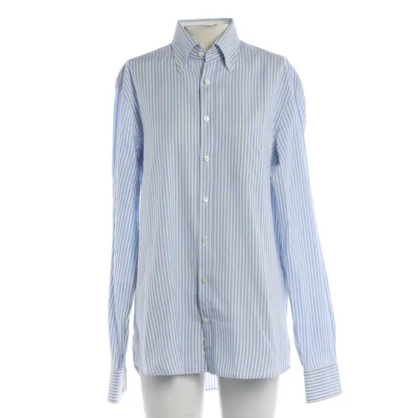 Bluse, in Blau, Baumwolle, Van Laack